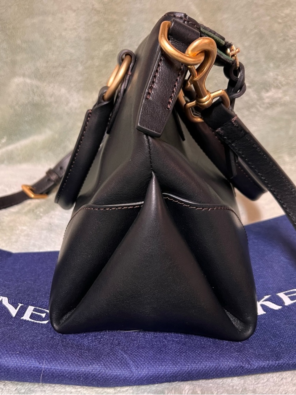 Dooney & Bourke Black Florentine Satchel 38 - Picture 3 of 9